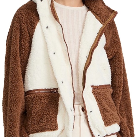 Revolved Plush Sherpa Jacket Size XSmall - Picture 3 of 6